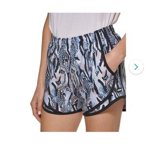 Calvin Klein Women's Snakeskin Patterned Athletic Shorts
